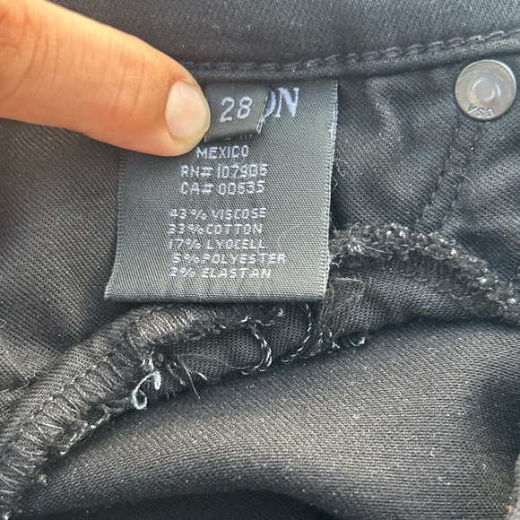 Hudson Women's Signature Bootcut Denim Jeans Dark Wash Black Size 28 - Picture 10 of 10